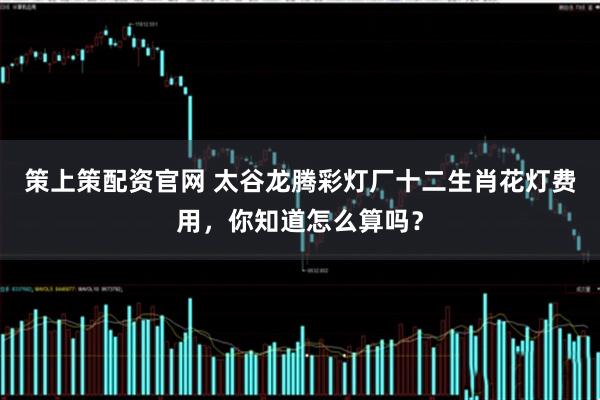 策上策配资官网 太谷龙腾彩灯厂十二生肖花灯费用，你知道怎么算吗？